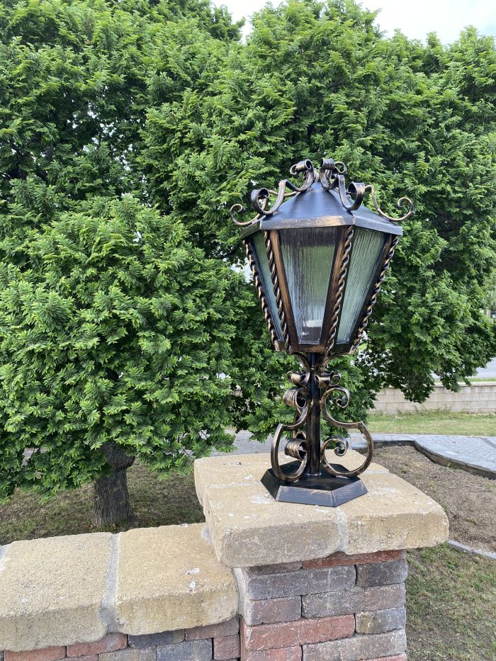 ELEGANTE HANDGESCHMIEDETE STEHLAMPE - COLETTE – Bild 5