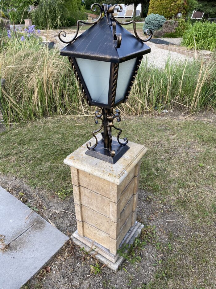 HANDGESCHMIEDETE STEHLAMPE - BIANKA – Bild 6