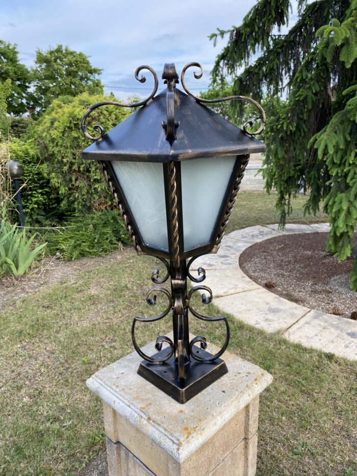 HANDGESCHMIEDETE STEHLAMPE - TERRA – Bild 4