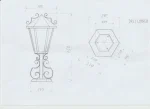 ELEGANTE HANDGESCHMIEDETE STEHLAMPE - COLETTE – Bild 3