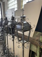 HANDGESCHMIEDETE STEHLAMPE – Bild 5