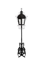 HANDGESCHMIEDETE STEHLAMPE – Bild 3