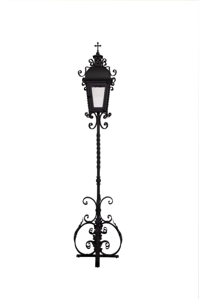 HANDGESCHMIEDETE STEHLAMPE – Bild 2